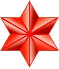 Star Decor Red PNG Clipart