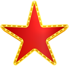 Star Red Decorative PNG Clip Art Image