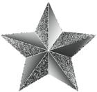 Star Silver Transparent Clip Art Image