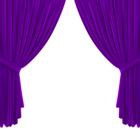 Theater Curtain Purple PNG Clipart