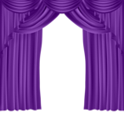 Theater Curtains Purple PNG Transparent Clipart
