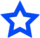 Transparent Blue Star Clipart