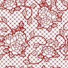 Transparent Decorative Lace with Roses PNG Picture
