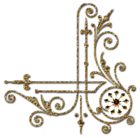 Transparent Gold Decorative Corner
