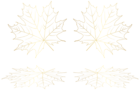 Transparent Gold Leaves PNG Clipart