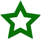Transparent Green Star Clipart