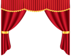 Transparent Red Curtain PNG Clipart