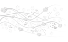 Transparent White Hearts Decoration PNG Clipart