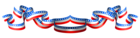 USA Flag Band Decoration PNG Clipart