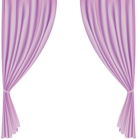 Violet Curtains PNG Transparent Clipart