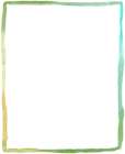 Watercolor Border Frame PNG Clipart