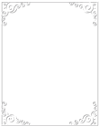 White Border Frame PNG Clip Art Image
