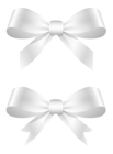 White Bows PNG Clipart Picture