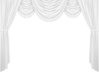 White Curtain PNG Clipart Picture