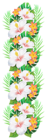 White Exotic Flowers Decoration PNG Clipart