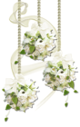 White Flowers Decoration PNG Clipart
