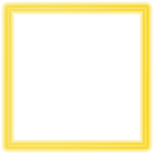 Yellow Neon Border Frame PNG Clipart