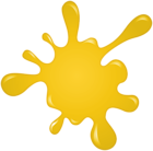 Yellow Paint Splatter PNG Clipart