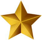 Yellow Pentagram Star PNG Clipart