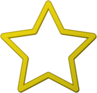 Yellow Star Border Frame PNG Clip Art