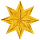 Yellow Star Decoration PNG Clipart