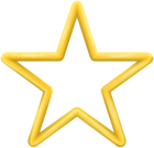 Yellow Star Shape PNG Clipart