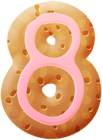Biscuit Number Eight PNG Clipart Image