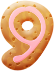 Biscuit Number Nine PNG Clipart Image