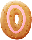 Biscuit Number Zero PNG Clipart Image