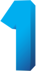 Blue Number One Transparent PNG Clip Art Image | Gallery Yopriceville