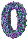 Colorful Number Zero Transparent PNG Clip Art Image