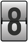 Counter Number Eight PNG Clipart Image