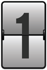 Counter Number One PNG Clipart Image