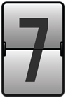 Counter Number Seven PNG Clipart Image