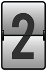 Counter Number Two PNG Clipart Image