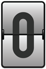 Counter Number Zero PNG Clipart Image