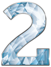 Crystal Number Two PNG Clipart Image