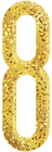 Eight Gold Transparent PNG Clip Art Image