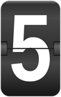 Five Counter Number Clip Art Image