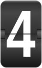 Four Counter Number Clip Art Image