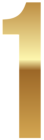 Golden Number One PNG Clipart Image | Gallery Yopriceville - High