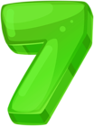 Green Seven PNG Clipart