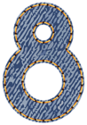 Jeans Number Eight PNG Clipart Picture