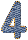 Jeans Number Four PNG Clipart Picture