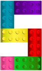 Lego Number Five PNG Transparent Clip Art Image
