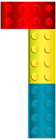 Lego Number One PNG Transparent Clip Art Image