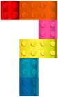 Lego Number Seven PNG Transparent Clip Art Image