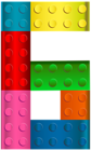 Lego Number Six PNG Transparent Clip Art Image