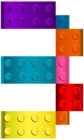 Lego Number Three PNG Transparent Clip Art Image