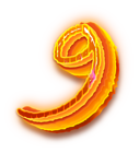 Nine Fire Number PNG Clipart
